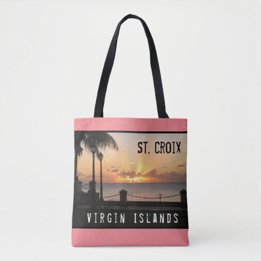 Amerikaanse Maagdeneilanden Sunset USVI St. Croix Tote Bag (Voorkant)