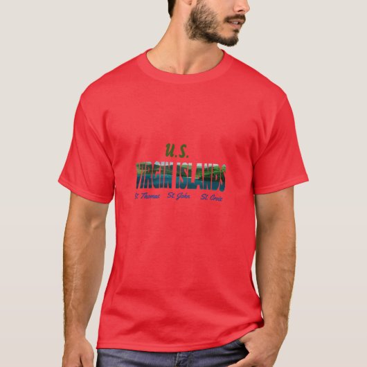 Amerikaanse Maagdeneilanden T-shirt (Voorkant)