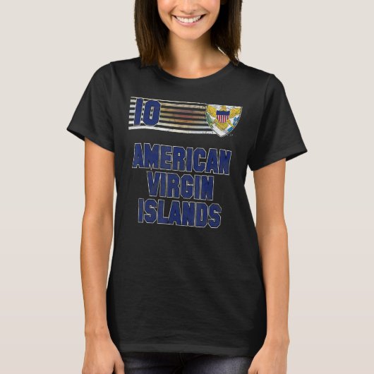 Amerikaanse Maagdeneilanden T-shirt (Voorkant)