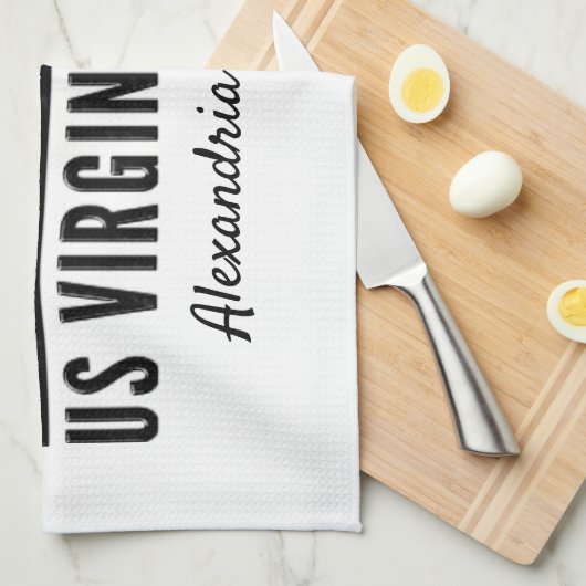 Amerikaanse Maagdeneilanden USVI Caribisch gebied  Theedoek (Quarter Fold)