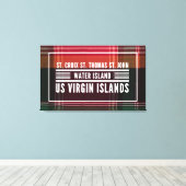 Amerikaanse Maagdeneilanden USVI Madras Tropisch Canvas Afdruk (Insitu (Houten vloer))
