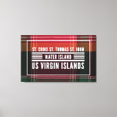Amerikaanse Maagdeneilanden USVI Madras Tropisch Canvas Afdruk (Voorkant)