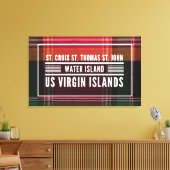Amerikaanse Maagdeneilanden USVI Madras Tropisch Canvas Afdruk (Insitu (Woonkamer))