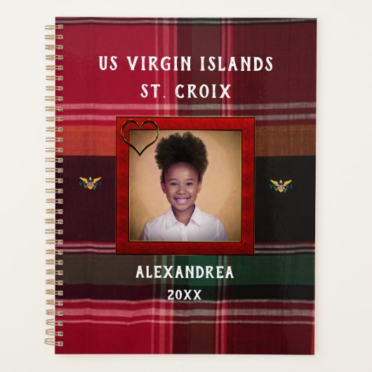 Amerikaanse Maagdeneilanden Vlag Foto St. Croix Ma Planner (Voorkant)