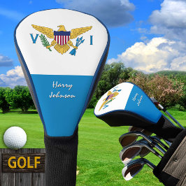 Amerikaanse Maagdeneilanden Vlag, Golfclubs, Monog Golfheadcover