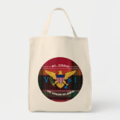 Amerikaanse Maagdeneilanden Vlag Madras St. Croix  Tote Bag (Voorkant)