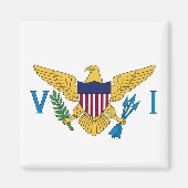 Amerikaanse Maagdeneilanden Vlag Magnet (Voorkant)