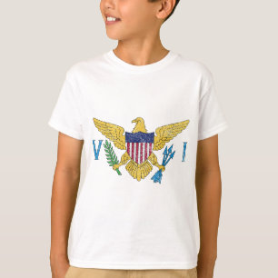 AMERIKAANSE MAAGDENEILANDEN VLAG SAINT CROIX T-SHIRT