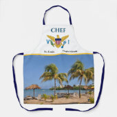 Amerikaanse Maagdeneilanden Vlag St. Croix Beach P Schort (Voorkant)