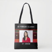 Amerikaanse Maagdeneilanden Vlag St. Croix Foto va Tote Bag (Voorkant)