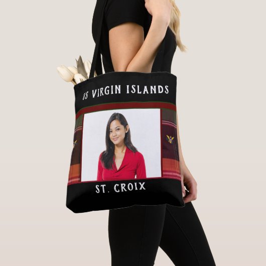 Amerikaanse Maagdeneilanden Vlag St. Croix Foto va Tote Bag (Dichtbij)