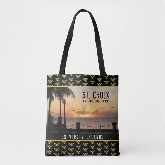 Amerikaanse Maagdeneilanden vlag St. Croix Frederi Tote Bag (Voorkant)