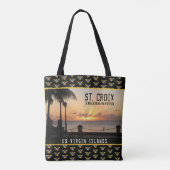 Amerikaanse Maagdeneilanden vlag St. Croix Frederi Tote Bag (Achterkant)