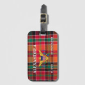 Amerikaanse Maagdeneilanden vlag St. Croix Madras  Bagagelabel (Voorkant (verticaal))