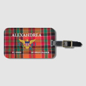 Amerikaanse Maagdeneilanden vlag St. Croix Madras  Bagagelabel (Voorkant (horizontaal))