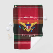 Amerikaanse Maagdeneilanden vlag St. Croix Madras  Golfhanddoek (Insitu)