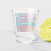 Amerikaanse Maagdeneilanden vlag St. Croix Madras  Shot Glas (Achterkant)