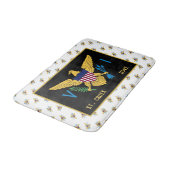 Amerikaanse Maagdeneilanden vlag St. Croix USVI Badmat (Gekanteld)