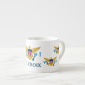 Amerikaanse Maagdeneilanden vlag St. Croix USVI Espresso Kop (Voorkant rechts)