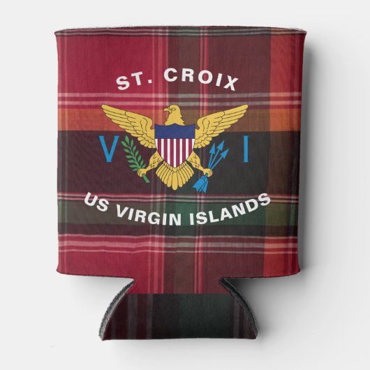 Amerikaanse Maagdeneilanden vlag St. Croix USVI Ma Blikjeskoeler (Voorkant)