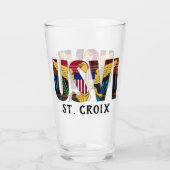 Amerikaanse Maagdeneilanden vlag St. Croix USVI Ma Glas (Voorkant)