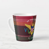 Amerikaanse Maagdeneilanden vlag St. Croix USVI Ma Latte Mok (Linkerhoek)