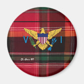 Amerikaanse Maagdeneilanden vlag St. Croix USVI Ma Magneet (Voorkant)