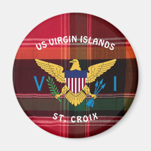 Amerikaanse Maagdeneilanden vlag St. Croix USVI Ma Magneet