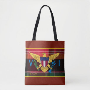 Amerikaanse Maagdeneilanden vlag St. Croix USVI Ma Tote Bag