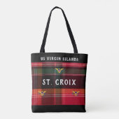 Amerikaanse Maagdeneilanden vlag St. Croix USVI Ma Tote Bag (Achterkant)