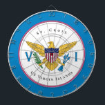 Amerikaanse Maagdeneilanden vlag St. Croix USVI pe Dartbord<br><div class="desc">US Maagdeneilanden Vlag St. Croix USVI Personaliseer Dart Board maakt een prachtige aanvulling op uw game decor. Het is een geweldige manier om plezier te hebben en de Amerikaanse Maagdeneilanden vlag elke dag te zien.</div>