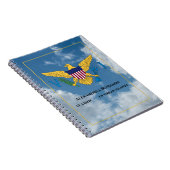 Amerikaanse Maagdeneilanden vlag St. Croix USVI pe Notitieboek (Rechterzijde)