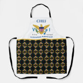 Amerikaanse Maagdeneilanden vlag St. Croix USVI pe Schort (Voorkant)