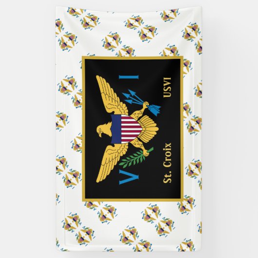 Amerikaanse Maagdeneilanden vlag St. Croix USVI Spandoek (Verticaal)