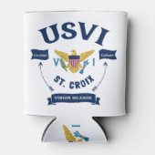 Amerikaanse Maagdeneilanden vlag St. Croix USVI tr Blikjeskoeler (Voorkant)