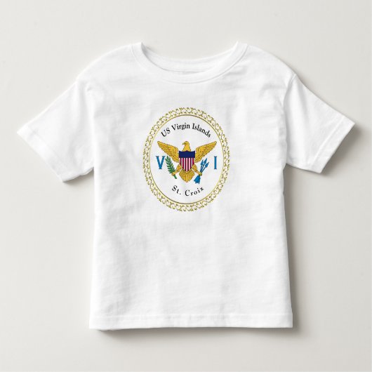 Amerikaanse Maagdeneilanden vlag St. Croix USVI tr Kinder Shirts (Voorkant)