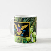 Amerikaanse Maagdeneilanden vlag St. Croix USVI tr Koffiemok (Voorkant links)