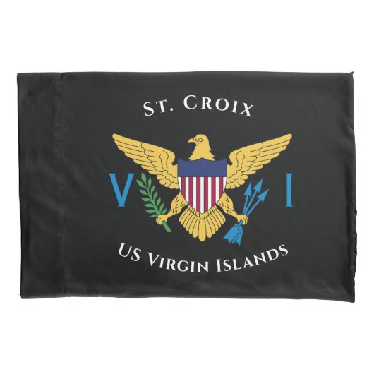 Amerikaanse Maagdeneilanden vlag St. Croix USVI tr Kussensloop (Voorkant)
