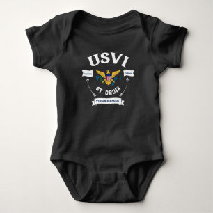 Amerikaanse Maagdeneilanden vlag St. Croix USVI tr Romper