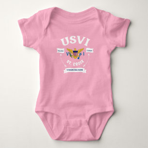 Amerikaanse Maagdeneilanden vlag St. Croix USVI tr Romper