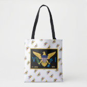 Amerikaanse Maagdeneilanden vlag St. Croix USVI tr Tote Bag (Voorkant)