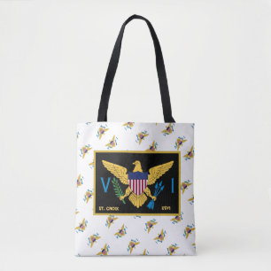 Amerikaanse Maagdeneilanden vlag St. Croix USVI tr Tote Bag