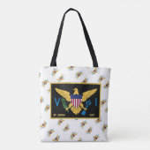 Amerikaanse Maagdeneilanden vlag St. Croix USVI tr Tote Bag (Achterkant)
