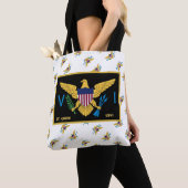 Amerikaanse Maagdeneilanden vlag St. Croix USVI tr Tote Bag (Dichtbij)