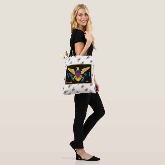 Amerikaanse Maagdeneilanden vlag St. Croix USVI tr Tote Bag (Op model)