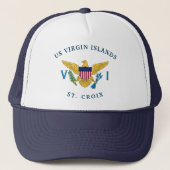 Amerikaanse Maagdeneilanden vlag St. Croix USVI tr Trucker Pet (Voorkant)