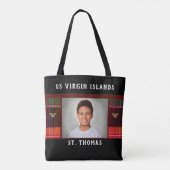 Amerikaanse Maagdeneilanden Vlag St. Thomas Foto M Tote Bag (Achterkant)