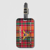 Amerikaanse Maagdeneilanden vlag St. Thomas Madras Bagagelabel (Voorkant (verticaal))