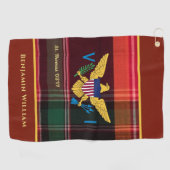 Amerikaanse Maagdeneilanden vlag St. Thomas Madras Golfhanddoek (Horizontaal)