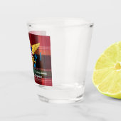 Amerikaanse Maagdeneilanden vlag St. Thomas Madras Shot Glas (Rechts)